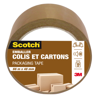Image de Emballage SCOTCH, colis et carton, 66mx48mm, havane