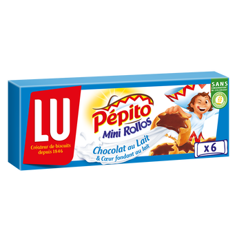 Image de Biscuits fourrés au chocolat au lait Mini Rollos Pepito LU - Paquet
