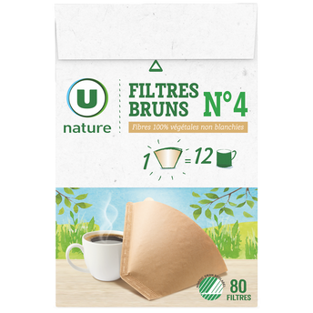Image de U NATURE
Café moulu Bio FILTRES BRUNS N°4