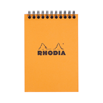 Image de Bloc note à reliure intégrale RHODIA, petits carreaux, 10,5x14,8cm, 160 pages