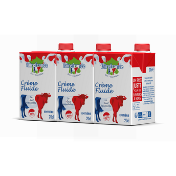 Image de Crème UHT entière liquide 30% de MG FAIREFRANCE