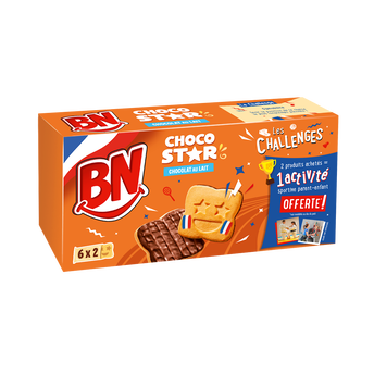 Image de Biscuits sablés nappés de chocolat au lait BN