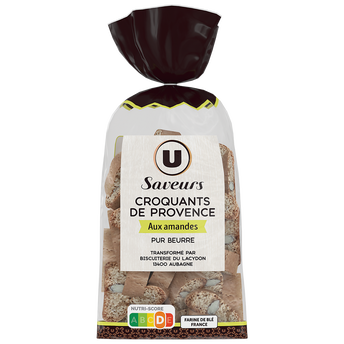 Image de U SAVEURS
Biscuits Croquants de Provence aux amandes pur beurre