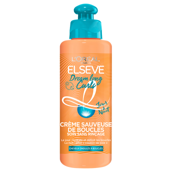 Image de Soin capillaire sans rinçage Crème sauveuse de boucles ELSEVE - 200ml- cheveux ondulés à bouclés jour & nuit dream long