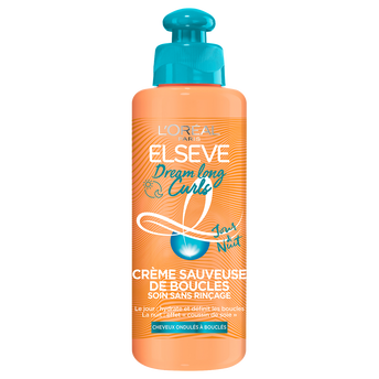 Image de Soin capillaire sans rinçage Crème sauveuse de boucles ELSEVE - 200ml- cheveux ondulés à bouclés jour & nuit dream long