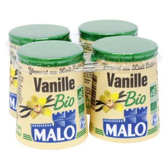 Image de Yaourt bio à la vanille MALO