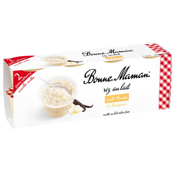 Bonne Maman Riz Au Lait Vanille Naturelle Bonne Maman, 8x100g Dont 2 Offerts
