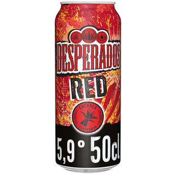 Image de Bière aromatisée téquila DESPERADOS Red, 5,9°, canette de