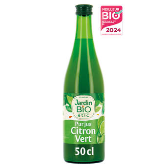 Image de Pur jus de citron vert bio JARDIN BIO bouteille