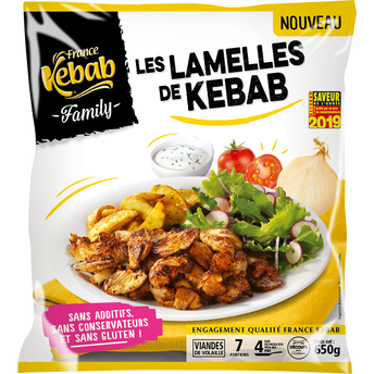 Image de Lamelles de kebab family volaille sans phosphate
