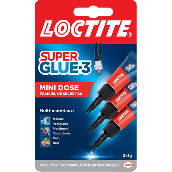Image de Colle cyanoacrylate LOCTITE Superglue 3 Original 1g x3-en