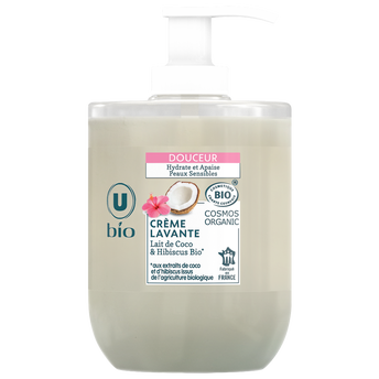 Image de U BIO
Crème lavante bio douceur de lait de coco et hibiscus