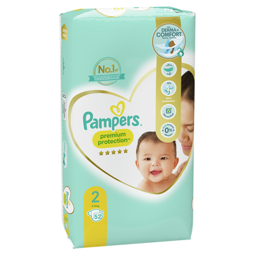 Pampers Couches New Baby Premium Protect.pampers 4-8kg Geant T2 X52