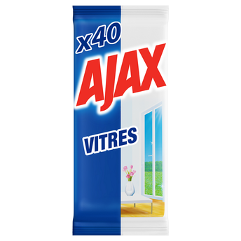 Image de Lingettes spéciales vitres AJAX