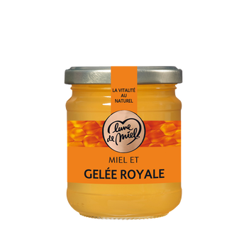 Image de Miel à la gelée royale LUNE DE MIEL, pot en verre de