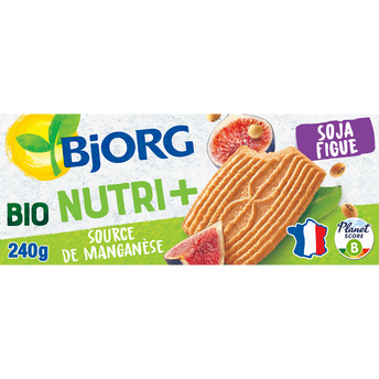 Image de Goûter bio soja figue BJORG, 4x4 biscuits