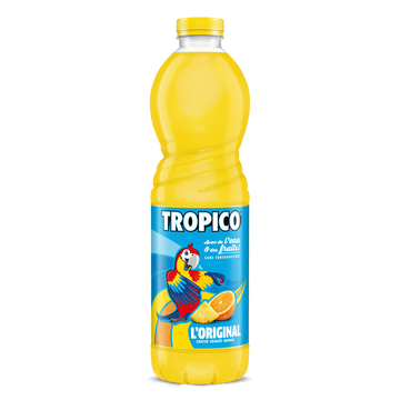 Tropico Boisson Rafraichissante Aux Fruits Aromatisé Sans Bulles Avec Une Teneur En Fruits De 13,4% Tropico 1,5l