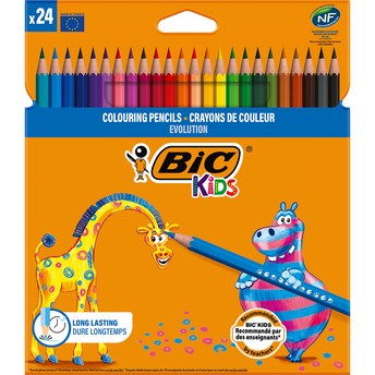 Image de Crayons de couleur BIC Ecolution Kids - pack de