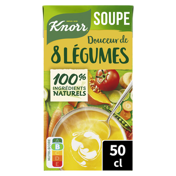 Image de Soupe Douceur 8 légumes KNORR, brique de
