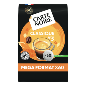 Image de Café dosettes CARTE NOIRE Classique N°5 - compatible SENSEO