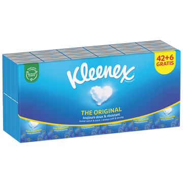 Kleenex Mouchoirs Original Mini Kleenex, X42+6 Offerts