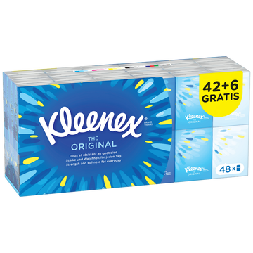 Kleenex Mouchoirs Original Mini Kleenex, X42+6 Offerts