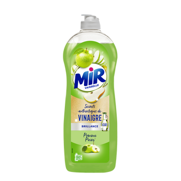 Mir Liquide Vaisselle Secrets De Vinaigre Parfum Pomme Et Poire Mir, 750 Ml