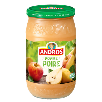 Image de Dessert fruitier pomme et poire ANDROS, bocal de