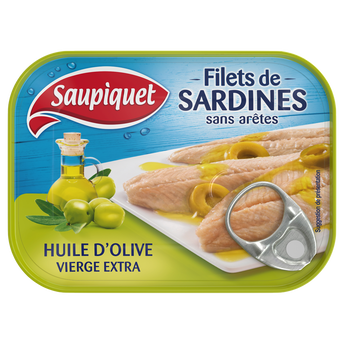 Image de Filets de sardines à l'huile d'olive vierge extra  SAUPIQUET