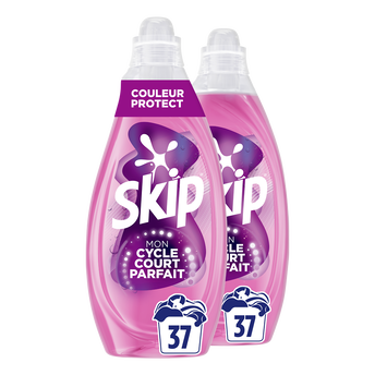 Image de SKIP - Lessive liquide - Soin couleurs & noir - 37 lavages - 2.96
