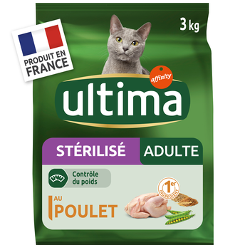 Image de Croquettes pour chats stérilisés au poulet ULTIMA