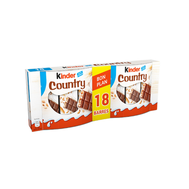 Barre chocolat KINDER country pack t9x2 soit 423g - Super U, Hyper U, U  Express 