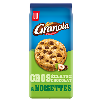 Image de Cookies aux gros éclats chocolat & noisettes GRANOLA, paquet de