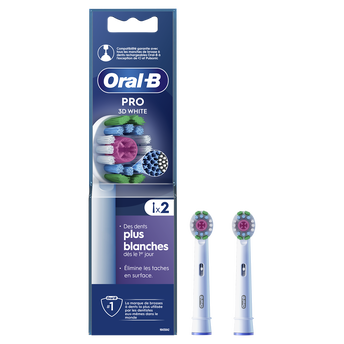 Image de Brossettes pro 3D white pour brosses à dents ORAL-B