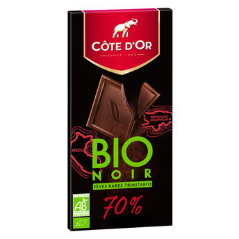 Image de Chocolat noir 70% Bio COTE D'OR - Tablette de