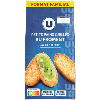 Image de U
Petits pains grillés au froment