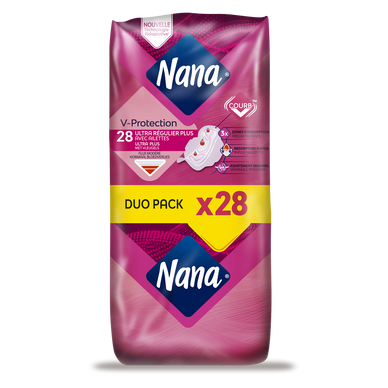 Serviettes hygiénique normal ultra NANA duo pack x28 - Super U, Hyper U, U  Express 