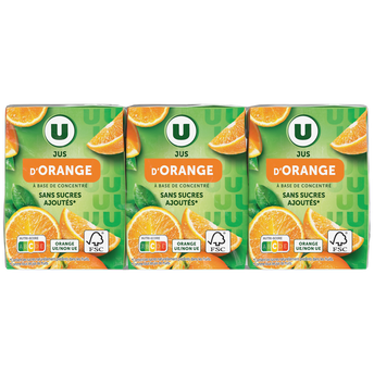 Image de U
Jus à base de concentré d'orange