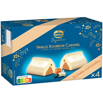 Image de Bûchettes glacées signature vanille bourbon caramel x4 NESTLE