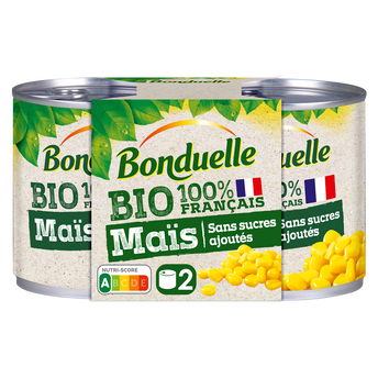 Image de Maïs sans sucres ajoutés bio BONDUELLE - 2 boîtes de