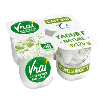 Image de Yaourt nature BIO VRAI, pack de