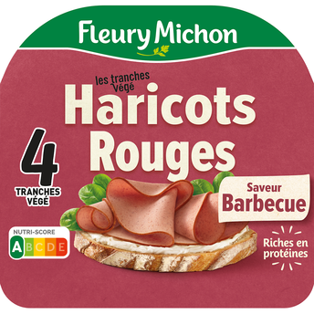 Image de Tranches végé haricots rouges FLEURY MICHON, 4 tranches