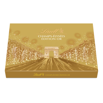 Image de Assortiment Confiserie Chocolat noir Champs-Elysées édition or 44bouchées LINDT bte