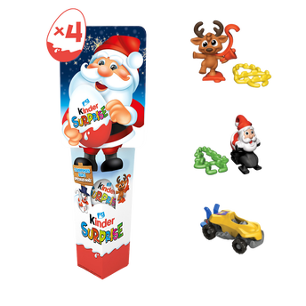 Image de Oeufs en chocolat KINDER SURPRISE - 4 oeufs