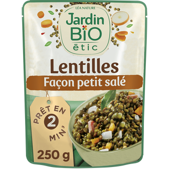 Image de Lentilles bio façon petit salé JARDIN BIO, sachet