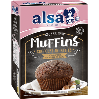 Image de Préparation muffins chcocolat noisettes ALSA