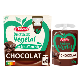 Image de Gourdes Onctueux Dessert Végétal Chocolat Noir MATERNE
