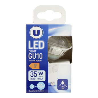 Image de U
Ampoule Led spot 35w gu10 verre - Lumière