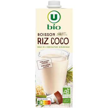 Image de U BIO
Boisson végétale au lit de riz et coco