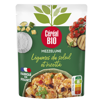 Image de Mezzelune légumes soleil & ricotta bio CEREAL BIO